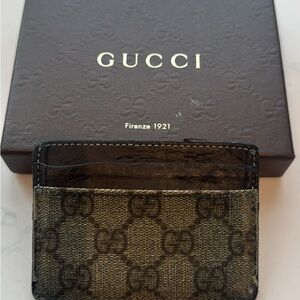 Gucci Monogram card holder - unisex